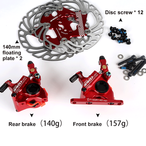 IIIPRO vélo 140MM frein à disque Rotor flottant épaississement anodisé refroidissement rapide ultra-léger vélo hydraulique frein à disque étrier - Product Image 2
