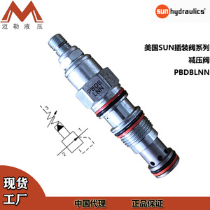 Vanne de réduction de pression SUN 1/4 po à filetage externe pour machines hydrauliques, vanne de débordement à commande manuelle - Product Image 3