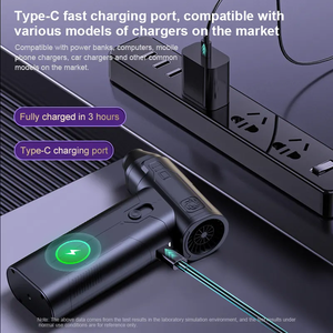 110000 RPM Electric Compressed air <b>duster</b> Gun Dust Blower Portable Mini Violent Turbo Fan - Product Image 3