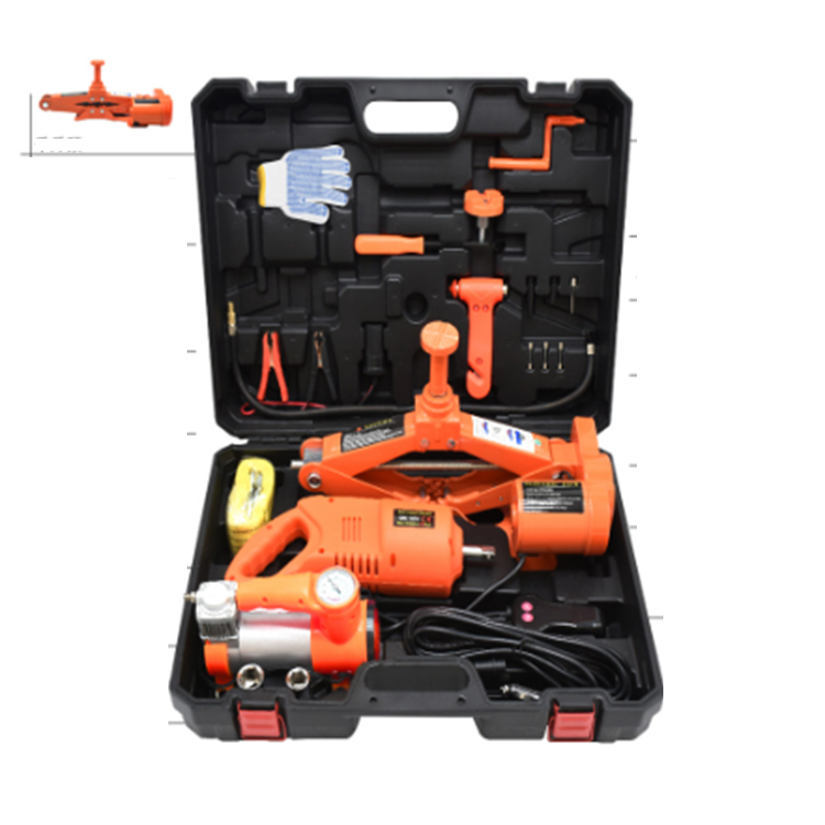 Инструмент для аварийного ремонта с электрическим домкратом и гаечным ключом 12 В