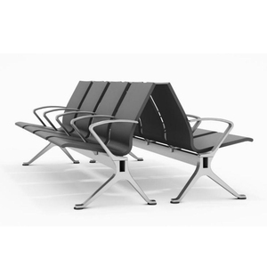 Chaise d'attente moderne en métal pour aéroport Chaises publiques pour salle d'attente d'hôpital Banquettes modernes pour aéroport 3 ou 4 places - Product Image 6