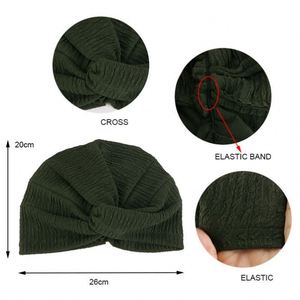 Pañuelos para la Cabeza Multifuncionales de Poliéster Elástico con Diseño de Turbante Trenzado para Mujer, con Logotipo Personalizado al por Mayor - Product Image 3