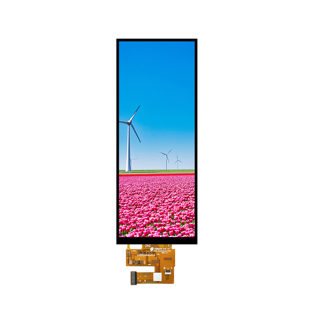 Zhunyi Technology 6.86 Inch Stretched Bar LCD Display 480x1280 Resolution MIPI DSI Interface IPS Panel 300 Nits Brightness for