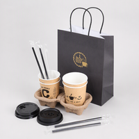 Gobelets à café en papier à double paroi avec logo personnalisé, écologiques, jetables, noirs, pour boissons chaudes, gobelets à thé en papier avec couvercle