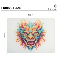 Tapis de souris de jeu en verre Tapis de clavier en verre transparent personnalisé Tapis de souris ergonomique en verre d'usine pour PC Anime Tapis de jeu pour le bureau et la maison