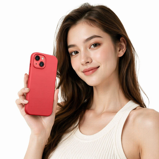 Compatible With for Iphone 14 Soft Liquid Silicone Gel Rubber Full Body Protection Shockproof Cover