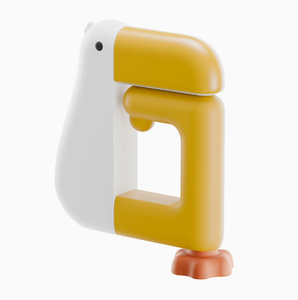 Cute <b>Duck</b> Backpack <b>Hook</b> Adjustable Wall Mounted Bag Holder Desk Edge Organizer for Bathroom Kitchen Door - Product Image 1