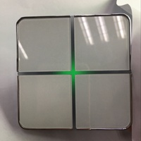 Z-wave veya Crestron veya Knx Ev Otomasyonu veya Dali Sistemi Zwave Domotique için Lüks Işık Duvar Anahtarı Kuru Kontak Anahtarı