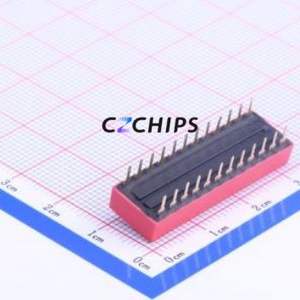 YJB-12HG2 DIP Switch Through hole Component (THT) Switch Flat Toggle, Raised Type Single Pole Single Throw 12 2.54mm - Product Image 2