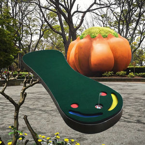 Tapis d'entraînement de mini-golf d'intérieur à 3 trous en gros, modèle GOLFMAT-47, personnalisable, marque fabriquée en Chine, emballé en lot de 100 - Product Image 3
