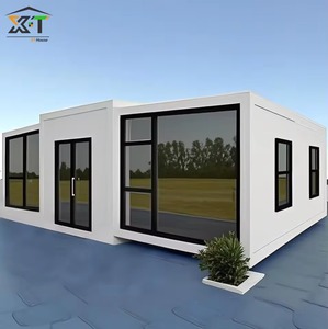 Modernes Stahlrahmen-Mobilheim, Tragbares 20-Fuß- oder 40-Fuß-Containerhaus mit 3, 4 oder 5 Schlafzimmern, Erweiterbares Faltbares Fertighaus - Product Image 2