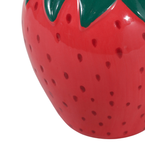 Portapenne in Ceramica a Forma di Fragola, Piccolo Organizzatore da Scrivania per Ufficio e Decorazione del Posto di Lavoro - Product Image 6