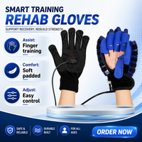 Masseur de main, entraîneur de rééducation des doigts, appareil d'exercice de flexion de la main, gants robotiques électriques pour AVC hémiplégique, gants miroir ISO