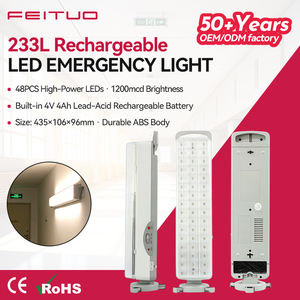 Luces LED de emergencia para salidas de evacuación, de pared, recargables, de bajo consumo, ideales para oficinas y evacuaciones. - Product Image 1