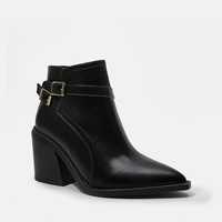 Nouveauté 2023 Chaussures décontractées pour femmes Bottines à talon compensé à boucle Bottines à talon pour femmes Bottines à talon