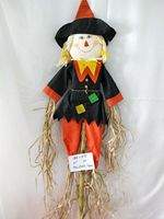 Vente d'usine de pailles en papier et d'épouvantails en tissu à bas prix pour la décoration d'automne et de récolte
