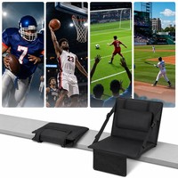 Chaise pliante portable Mydays pour l'extérieur, avec coussin de siège, appui-tête, sangles réglables et poche de rangement en maille
