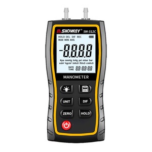 Manomètre différentiel numérique <span class=keywords><strong>portable</strong></span> LCD SNDWAY SW-512 A/B/C, jauges de pression d'air - Product Image 1