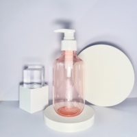Bouteille pompe à lotion en plastique PET personnalisée de 300 ml, translucide, pour shampoing, après-shampoing, gel douche, lotion, cosmétiques, soins personnels, soins de la peau