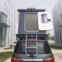 Boîte de toit rigide pour pick-up, design moderne, en alliage d'aluminium de qualité VR, ventilateur solaire en acier inoxydable, pour 2 personnes, haute performance