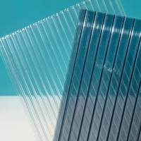 Plaque de polycarbonate gaufrée pour toiture, résistante aux UV, pour serre, lucarne et auvent