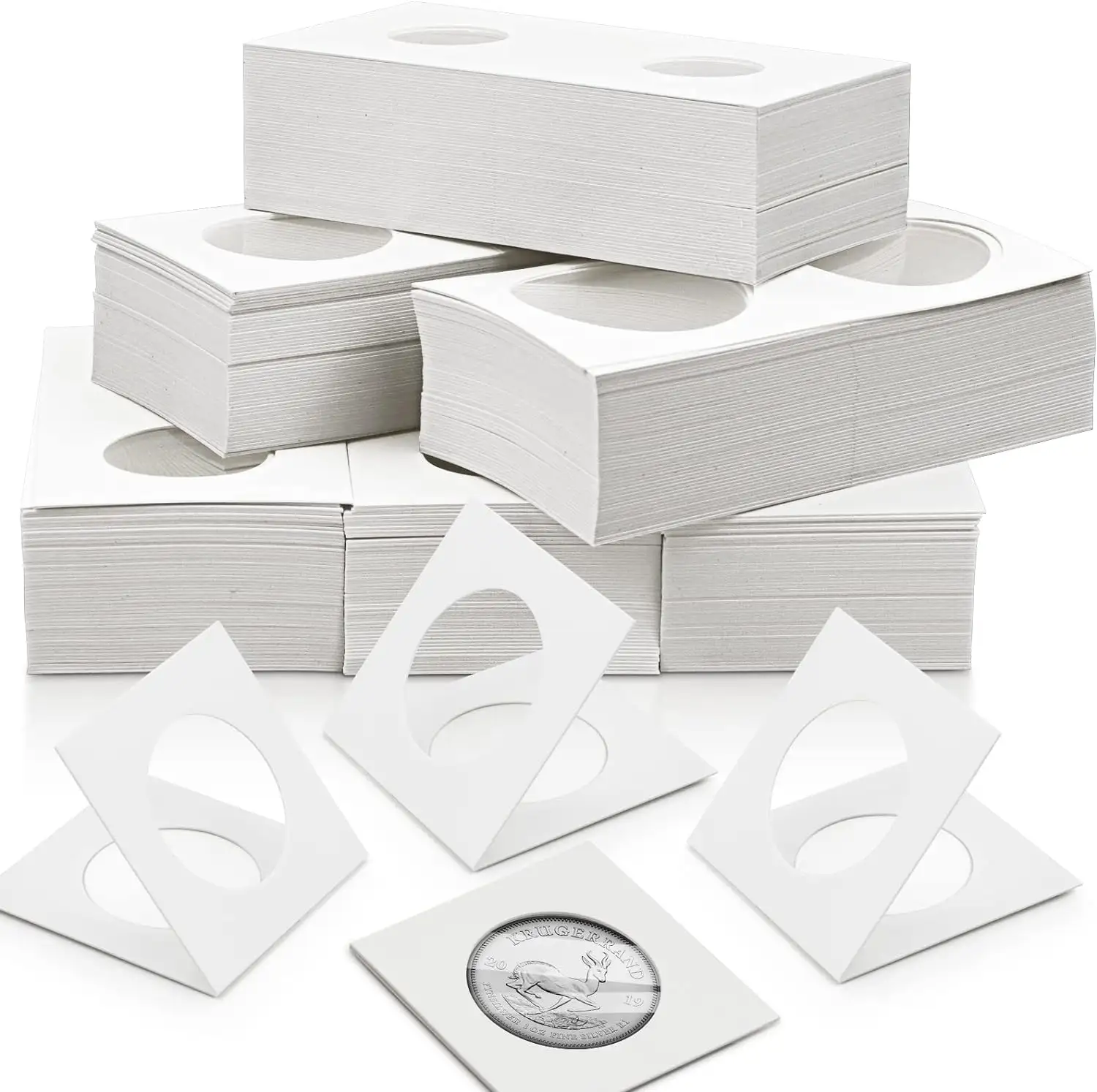 Özel sikke tutucu Flip karton sikke sahipleri çevirir karton koruma sikke zarflar koleksiyonu cep