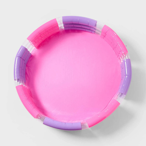 <span class=keywords><strong>Piscine</strong></span> gonflable ronde à 3 anneaux en PVC résistant rose pour enfants et tout-petits, bac à balles gonflable en plastique durable - Product Image 5