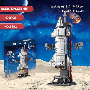 LELE BROTHER 8858-97 Série de modèles de briques de construction pour adultes sur le thème de l'aviation spatiale, de la ville spatiale et de la station spatiale - Product Image 5