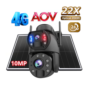 Cámara de Seguridad PTZ Solar 4G AOV de 10MP con Zoom Óptico de 22X, Visión Nocturna, Detección de Movimiento, Audio Bidireccional, Resistente al Agua IP66 y Doble Lente - Product Image 1