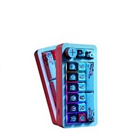 DarmoShark SK16 16 Key QMK Hot Swappable Triple Mode RGB Volume Knob PBT Keycaps for PC Gaming Office Laptop Streaming