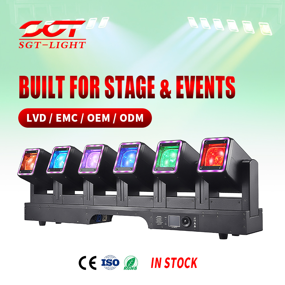 Focusing and Moving Head Light Matrix Thousand Hand Stage Display Screen Light Activated DMX Controlled for Wedding Church