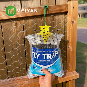 Piège à mouches solide suspendu pour l'extérieur, attrape-insectes de jardin, sac de capture de mouches des fruits, grand piège à mouches des fruits, imperméable, écologique - Product Image 1
