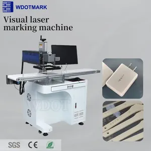 Machine de marquage laser de positionnement visuel de bureau Wdot, gravure laser fibre/UV/CO2 avec caméra 20W/30W/50W - Product Image 1