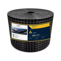 Grillage en acier galvanisé noir recouvert de PVC pour panneaux solaires, maille de 1/2 pouce, protection anti-oiseaux et anti-écureuils pour câblage de panneaux solaires