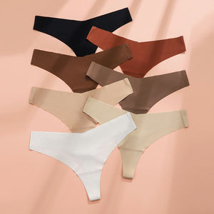 Tanga Sexy de Estilo Europeo Americano para Mujer, Tanga de Talle Alto Multicolor, 96% Algodón, 4% Elastano, Secado Rápido - Product Image 1