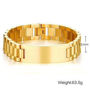 Bracciale Personalizzato in Acciaio Inox 316L con Nome e Logo Incisi al Laser, Placca Curva Placcata Oro 18K, Regalo Personalizzato - Product Image 6