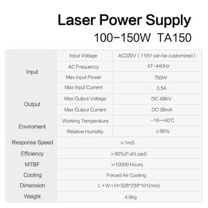 HY-TA150 150W Co2 Laser Voeding Voor 100-150W Laser Buis Gemeenschappelijk Gebruik Reci/Yongli/efr/Puri Voor Lasergravure Snijmachine - Product Image 5