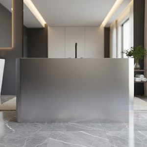 Baignoire rectangulaire en <span class=keywords><strong>acier</strong></span> inoxydable 304 à double paroi isolante de 2,5 m d'épaisseur pour bain froid en extérieur - Product Image 2
