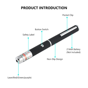 Pointeur laser <span class=keywords><strong>vert</strong></span>, rouge, violet pour chats, stylo de présentation, présentateur sans fil professionnel, stylos d'enseignement, équipement d'extérieur - Product Image 2