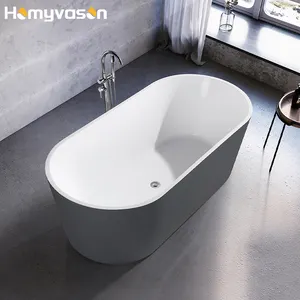 Luxus moderne Indoor schwarz freistehend allein Kunst Acryl Massage Badewanne Badezimmer Einweichen freistehende Badewannen