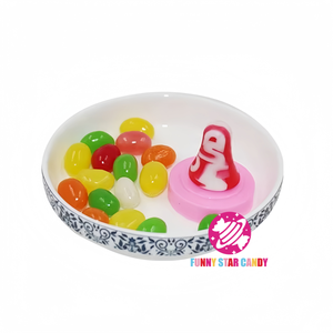 Logo personnalisé Biberon Tétine <span class=keywords><strong>Bonbon</strong></span> <span class=keywords><strong>Bonbon</strong></span> Saveur Fruit Sucette Sucette Sucette Arc-En-Ciel Gelée De Haricots Bonbons - Product Image 2