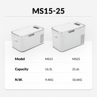 Mini réfrigérateur de camping MS25 ALPICOOL, glacière électrique pour voiture, hôtel, réfrigérateurs et congélateurs AC/DC compacts, réfrigérateur 12V