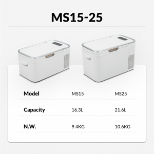 MS25 alpicool Mini tủ lạnh cắm trại điện Cooler xe khách sạn AC DC nén tủ lạnh và tủ đông nhỏ gọn <span class=keywords><strong>12V</strong></span> tủ lạnh - Product Image 2