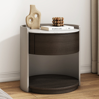 Pandian 2024 Table de chevet en bois massif haut de gamme moderne forme de luxe Simple pour chambre principale salon meubles créatifs