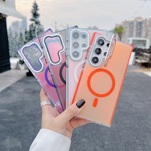 <span class=keywords><strong>Funda</strong></span> de teléfono a prueba de golpes magnética con carga inalámbrica Chameleon Design <span class=keywords><strong>para</strong></span> Samsung S25 <span class=keywords><strong>Ultra</strong></span> S24 + S23Luxury TPU Material Camera Stand - Product Image 5