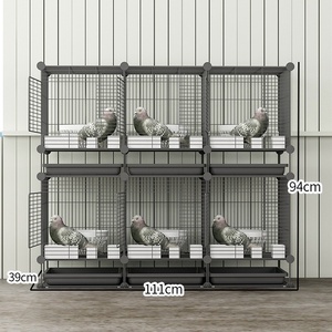 Kuşlar papağan üreme kafesleri uçuş kafesi Metal büyük pet ev kuşlar için istiflenebilir kuş kafesi Parakeets - Product Image 3