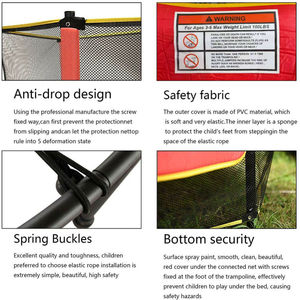 Trampolín Infantil <span class=keywords><strong>GOPLUS</strong></span> para Exteriores de 10 pies (165 cm) con Marco de Acero y Red de Seguridad, Carga Máxima 45 kg - Product Image 4