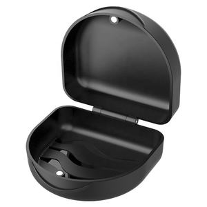 Boîte en plastique magnétique en forme de U <span class=keywords><strong>pour</strong></span> protège-dents/aligneurs/retainers/guardien nocturne/attelles de morsure/grands appareils dentaires - Product Image 2
