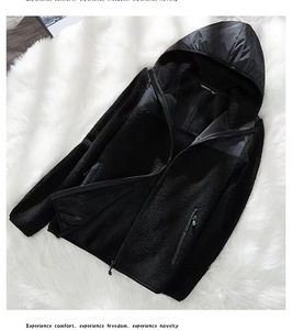 Veste à col montant en 100% Polyester pour homme, vêtement personnalisé avec poches - Product Image 5