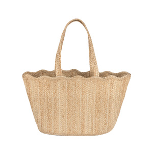 Bolsa de Yute Natural de Alta Resistencia Diseñada con una Amplia Abertura y Asas Gruesas y Cómodas para el Mercado, Viajes y Uso Diario - Product Image 1